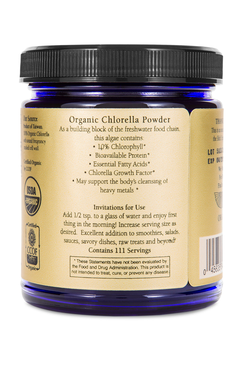 Chlorella Powder (Organic, Sound Processed)