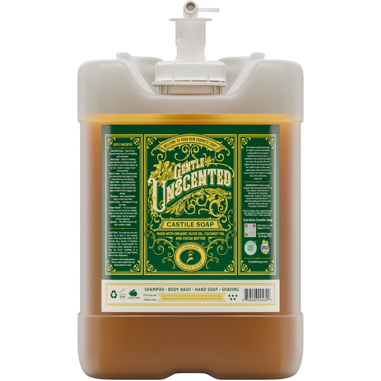 Gentle Unscented Castile Soap