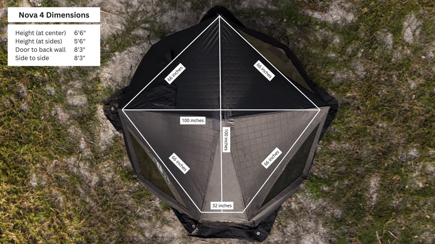 Nova 4 Sauna Tent Pro Package (4-person)