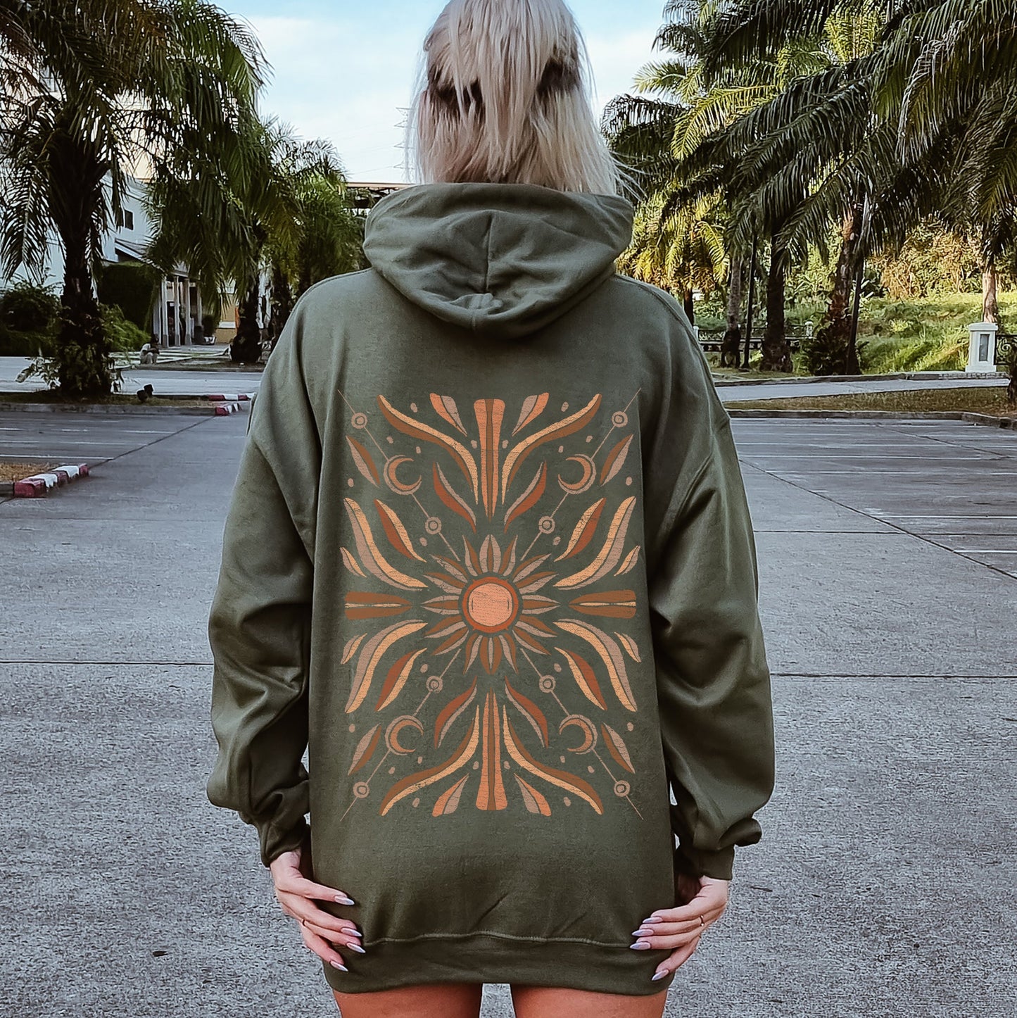 Boho Radiant Sun Hoodie