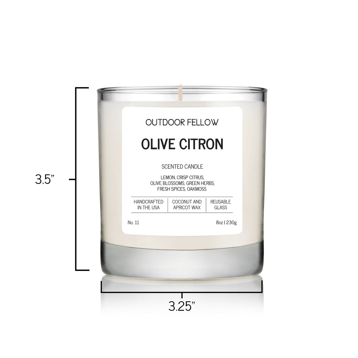 Olive Citron Scented Candle