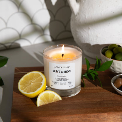 Olive Citron Scented Candle