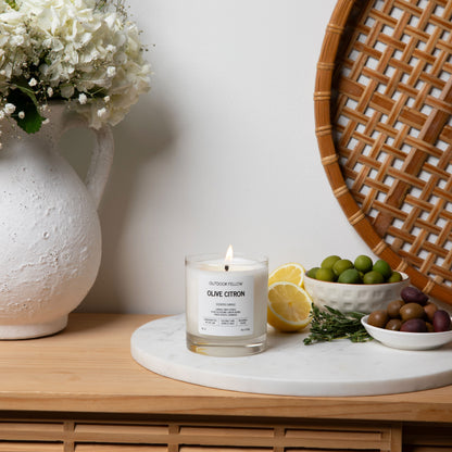Olive Citron Scented Candle