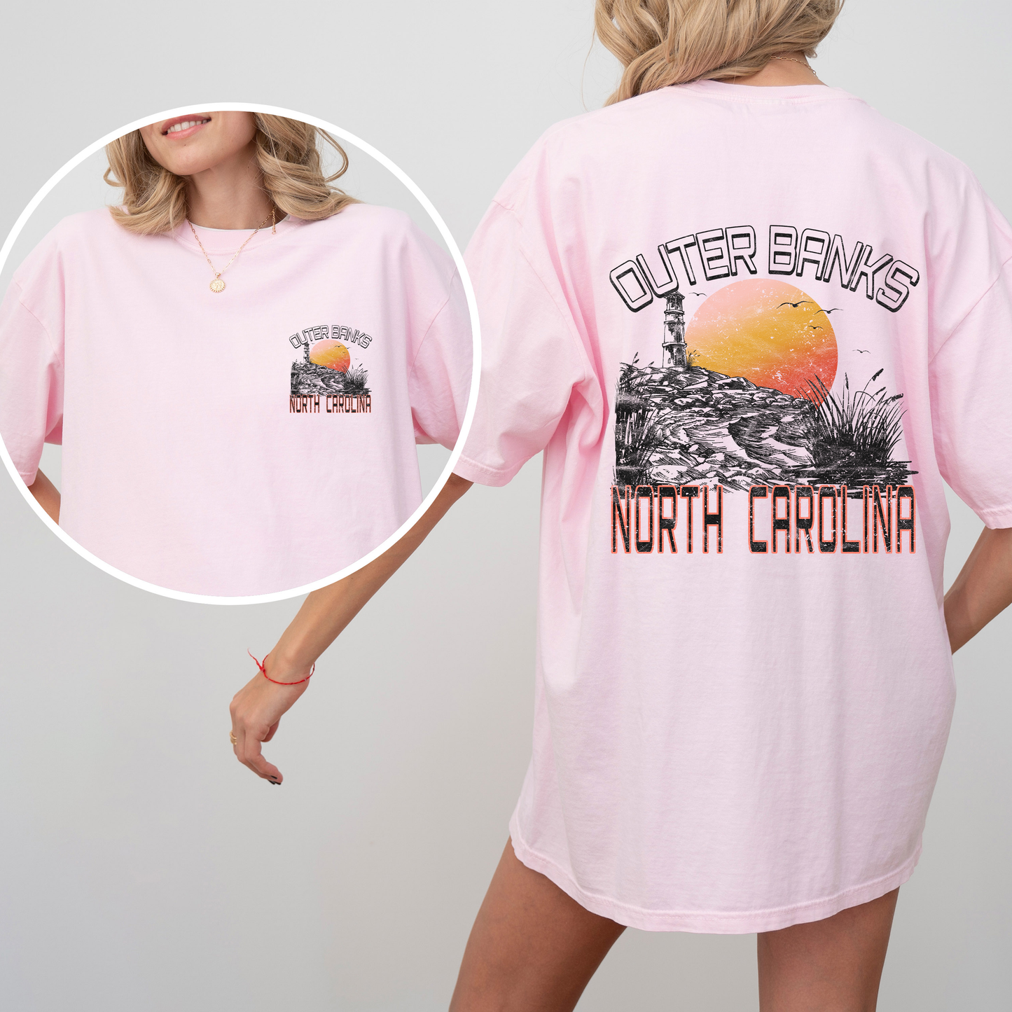 Outer Banks, North Carolina, Beach, OBX, Summer, Comfort Colors T-Shirt