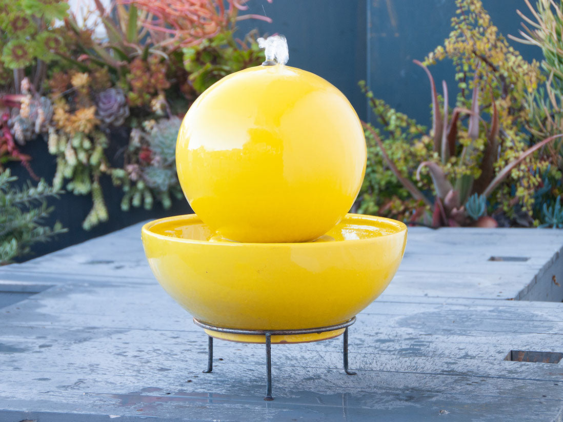 Morning Sun Sphere Fountain By Plantatorem