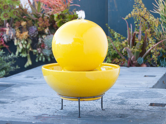 Morning Sun Sphere Fountain By Plantatorem