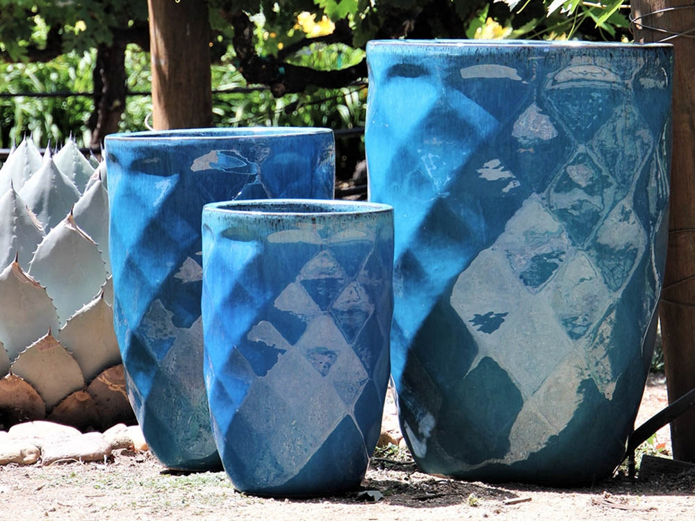 Medium High Diamond Planter - Set of 3 By Plantatorem