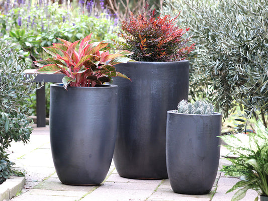 Mid Height Barrel Planter - Set of 3 By Plantatorem