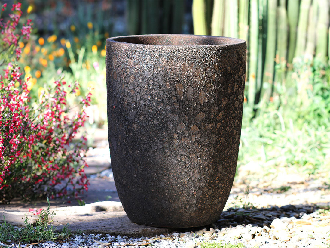 Mid Height Barrel Planter - Set of 3 (Silver Rock) By Plantatorem