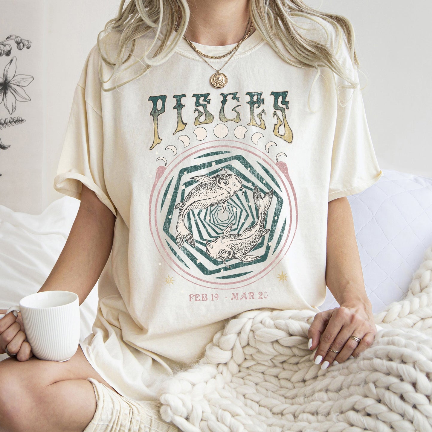 Pisces Zodiac Comfort Colors Tees, Horoscope, Astrology