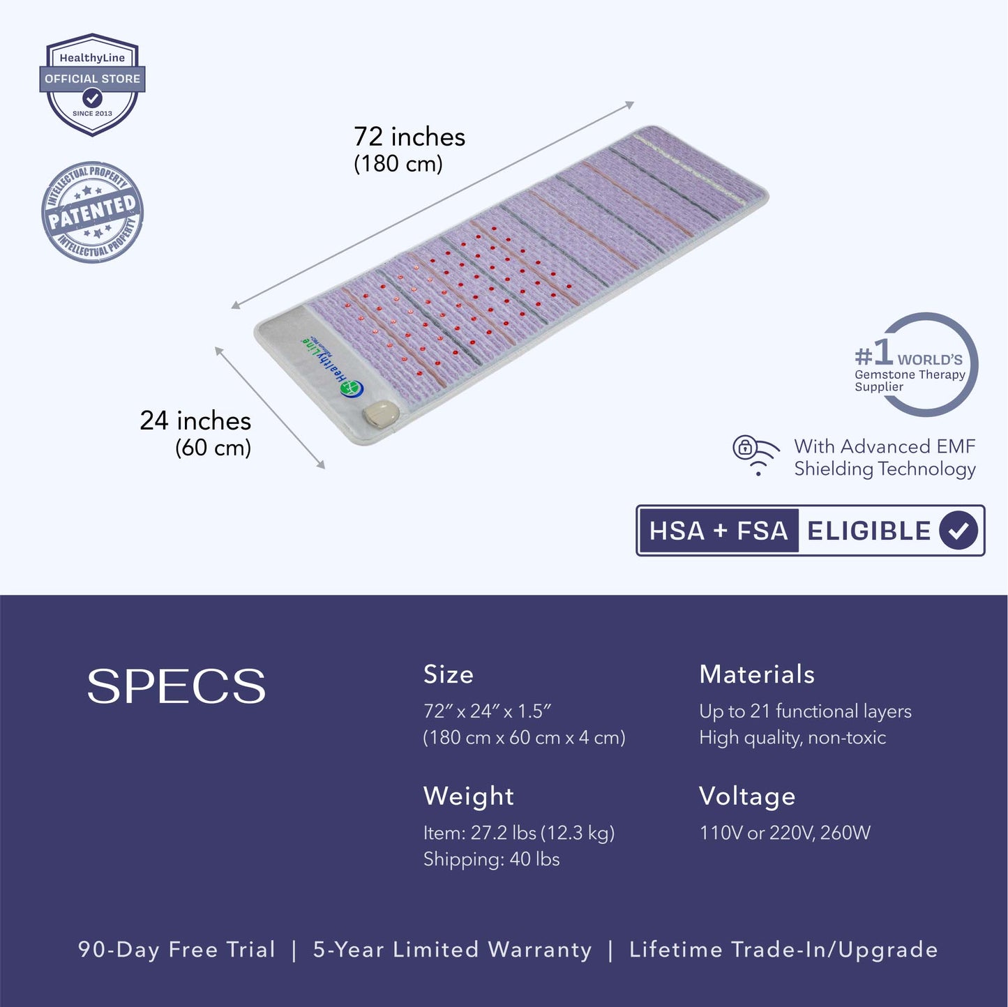 Platinum Series | PEMF Far Infrared Heating Mats