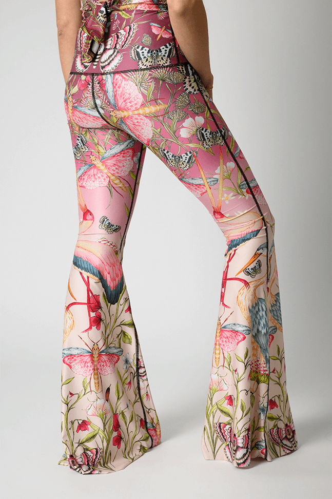 Original Bell - Pretty In Pink Yoga Hippie Flare Bell Bottoms