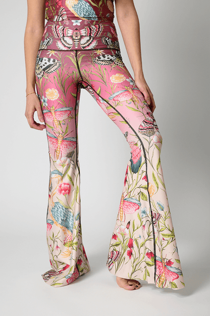 Original Bell - Pretty In Pink Yoga Hippie Flare Bell Bottoms