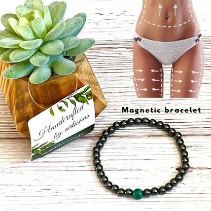 Magnetic Therapy Pain & Ache Relief With Malachite Bracelet