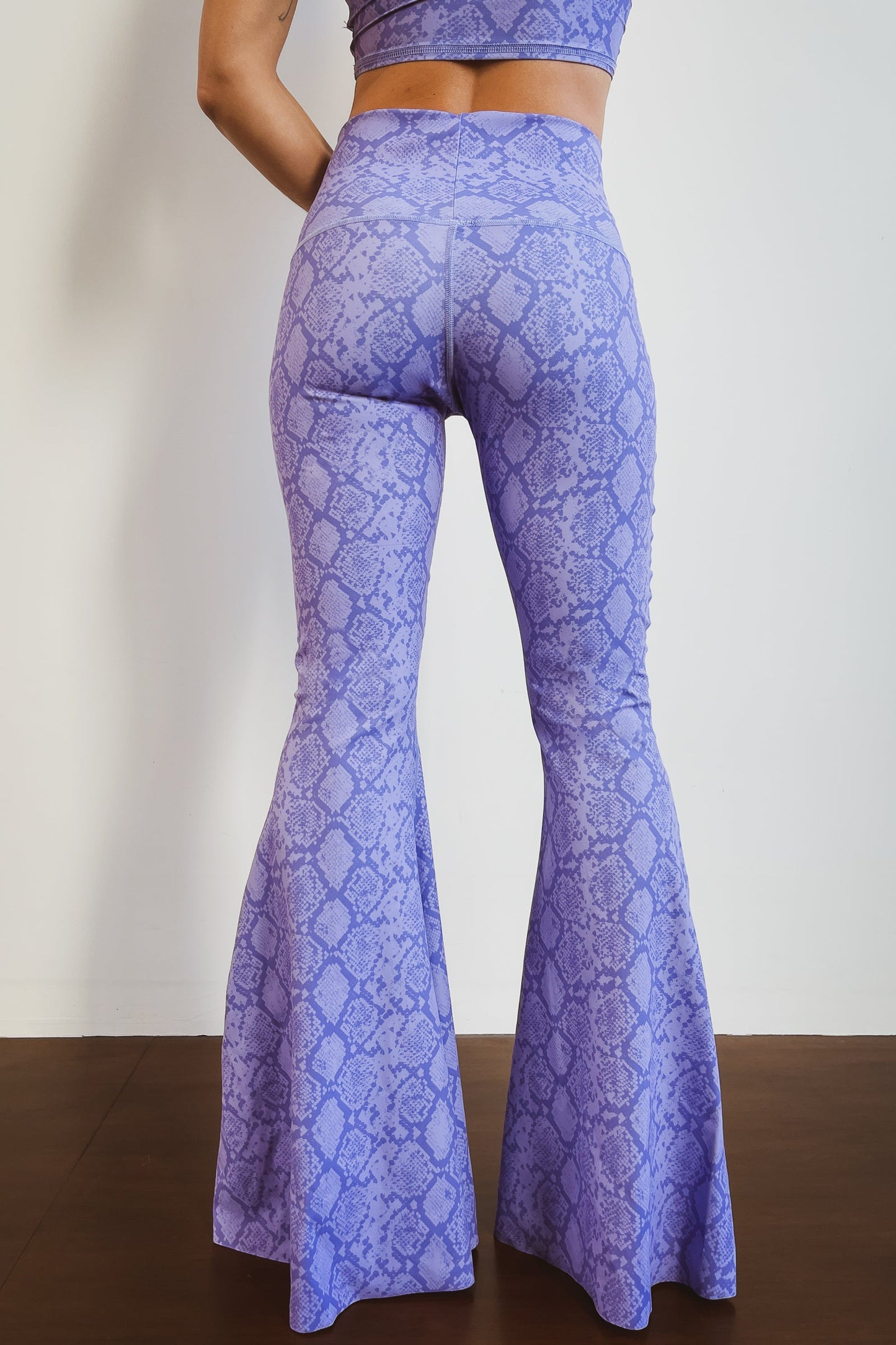 Lilac Snake Yoga Hippie Flare Bell Bottoms