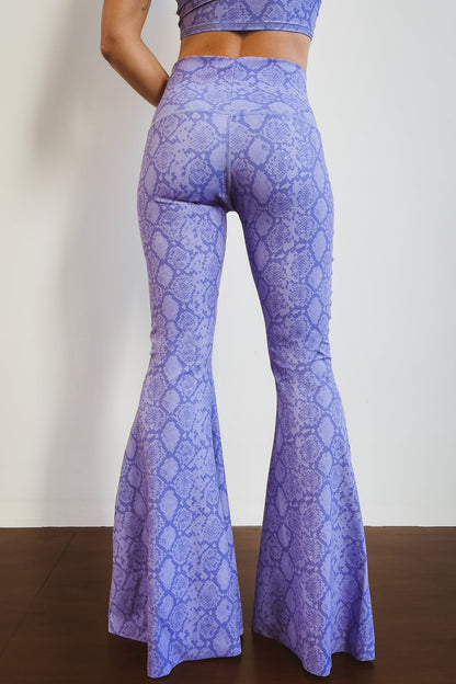 Lilac Snake Yoga Hippie Flare Bell Bottoms
