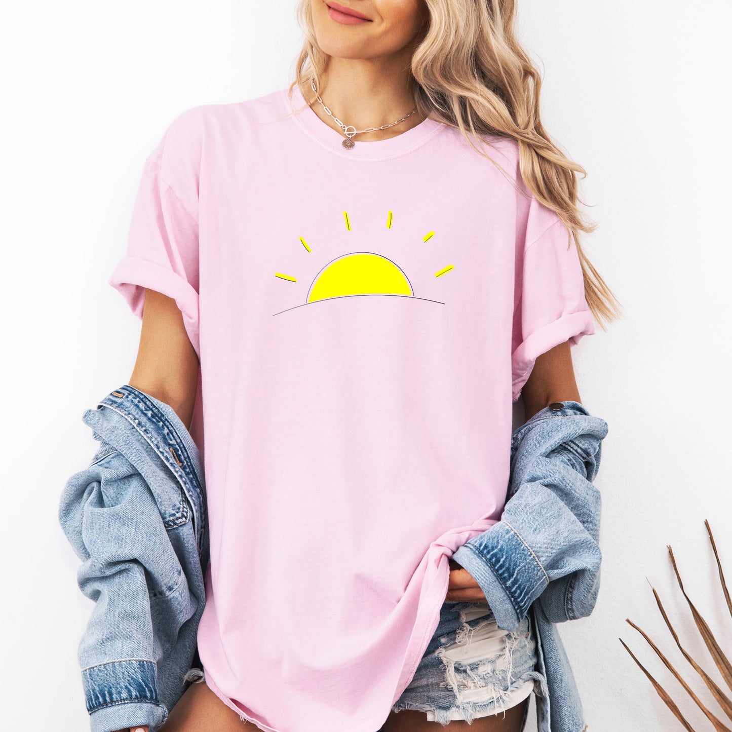 Retro Minimalist Sunset, Beach, Summer Comfort Colors T-Shirt