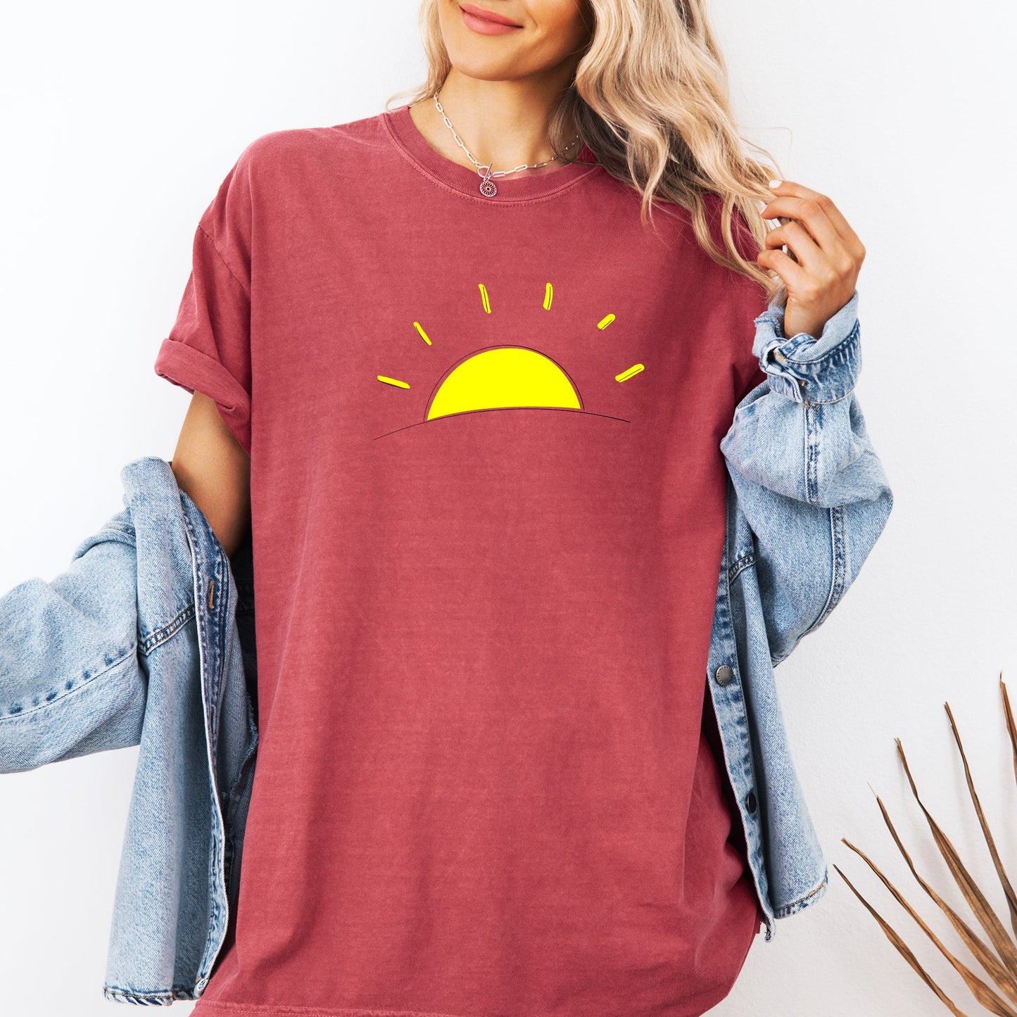 Retro Minimalist Sunset, Beach, Summer Comfort Colors T-Shirt