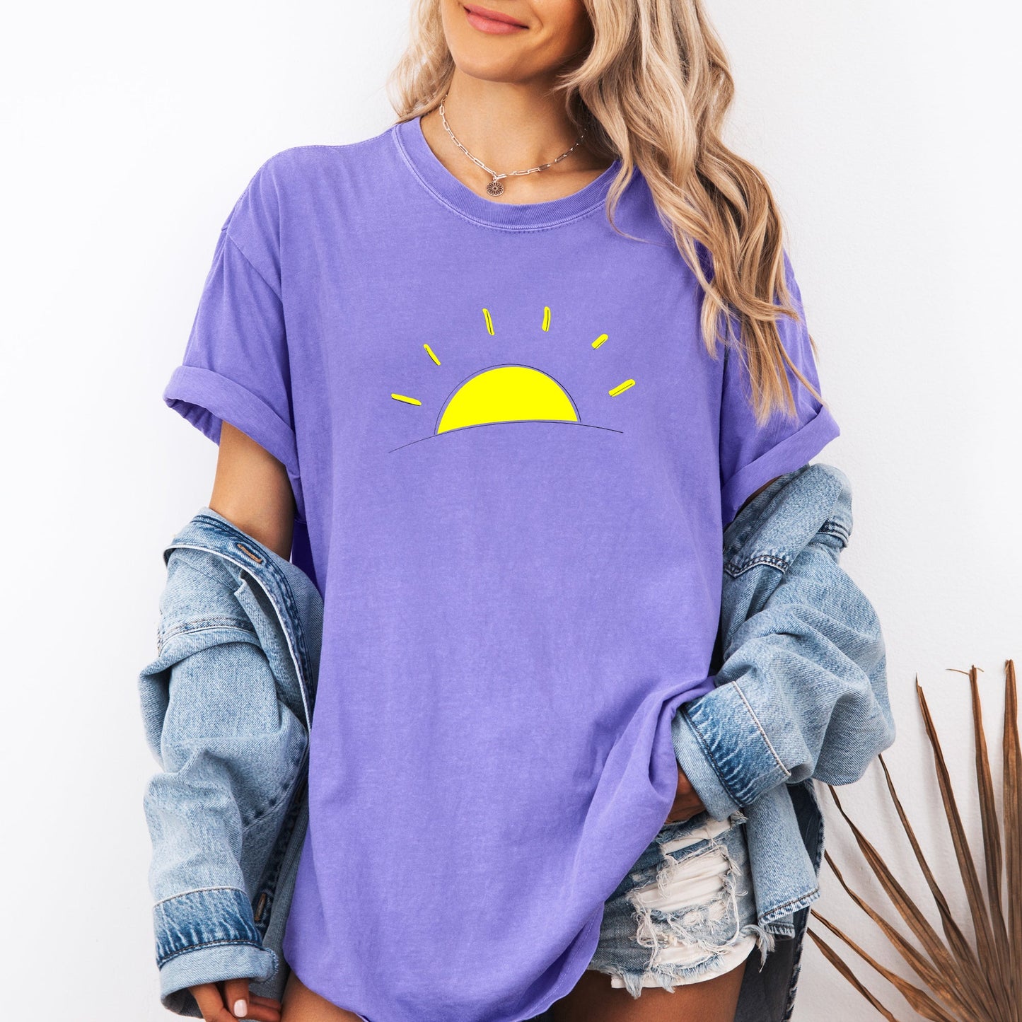 Retro Minimalist Sunset, Beach, Summer Comfort Colors T-Shirt