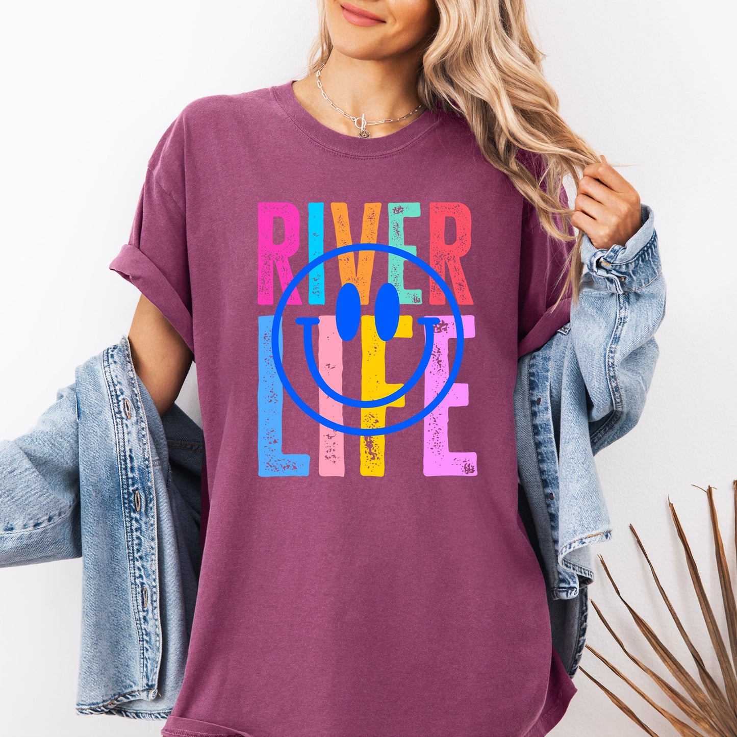 River Life, Float, Summer, River Rat, Retro, Comfort Colors T-Shirt