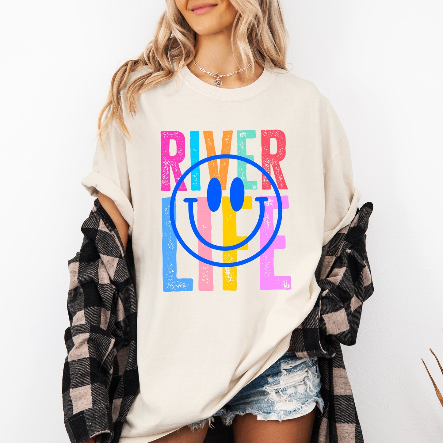 River Life, Float, Summer, River Rat, Retro, Comfort Colors T-Shirt