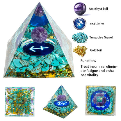 Your Zodiac Essence Crystal Pyramid