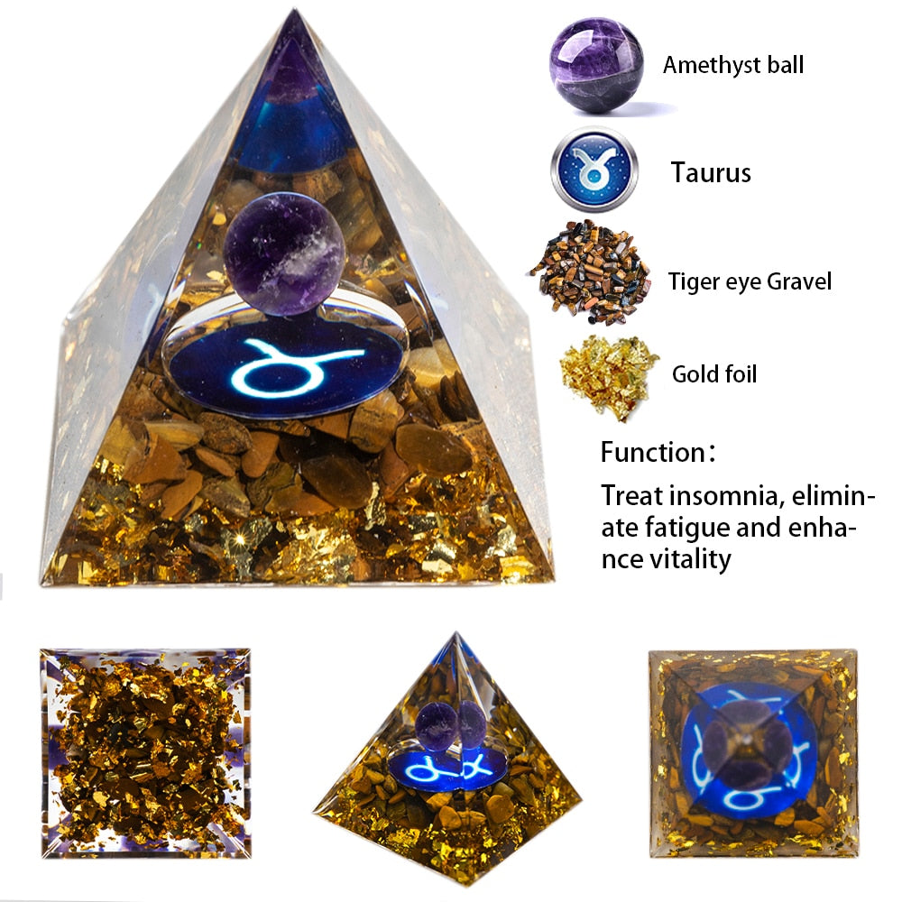 Your Zodiac Essence Crystal Pyramid