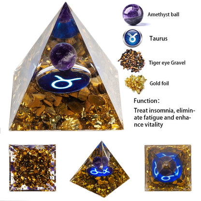 Your Zodiac Essence Crystal Pyramid
