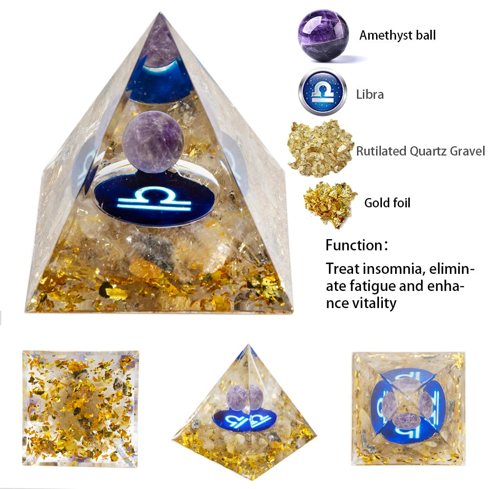 Your Zodiac Essence Crystal Pyramid