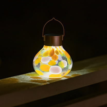 Solar Tea Lanterns 5" Handblown Glass
