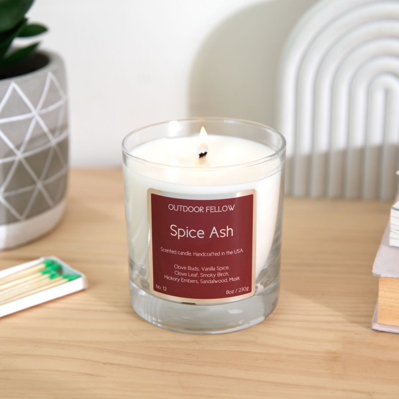 Spice Ash Scented Candle