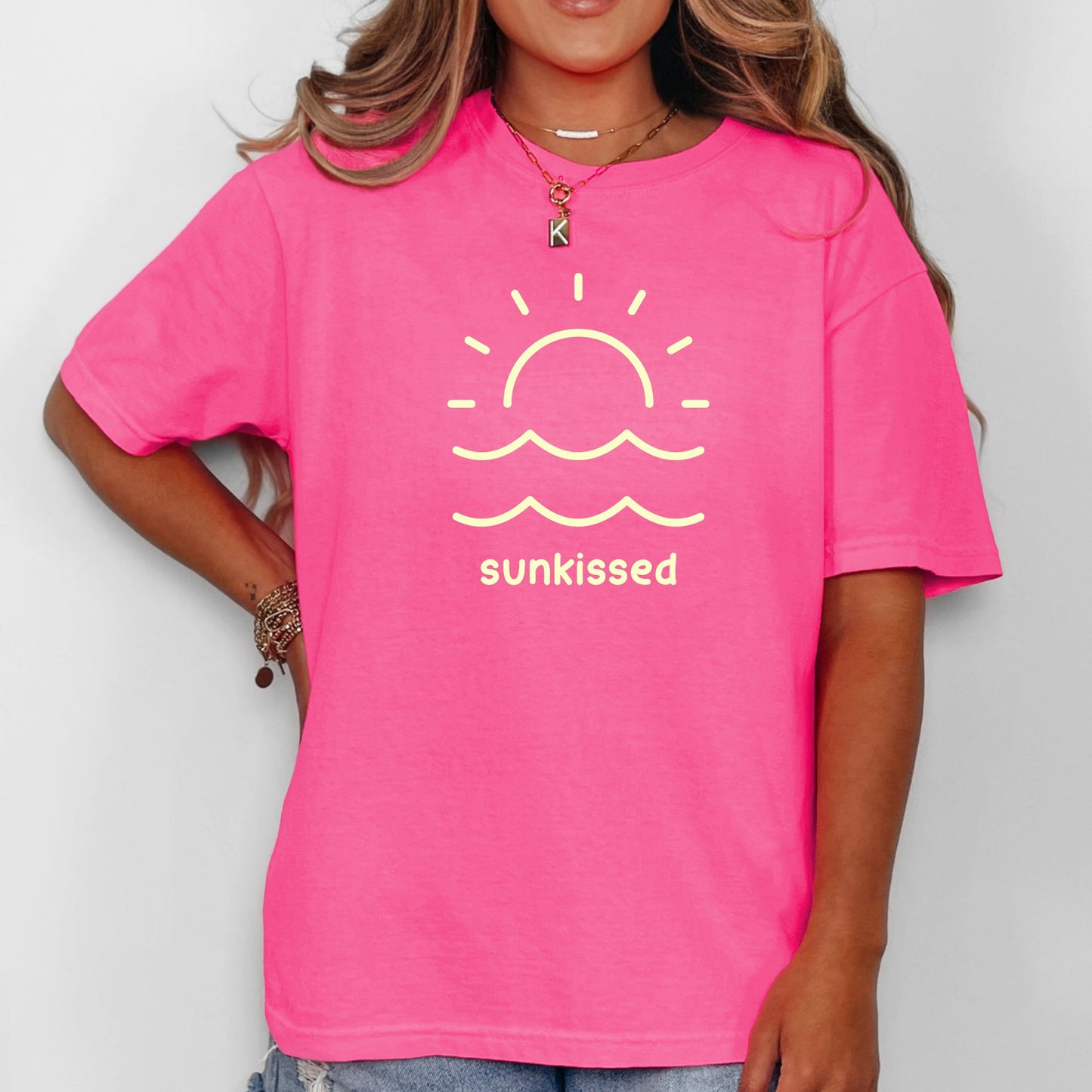 Sunkissed, Retro Minimalist, Sunshine, Beach, Summer, Comfort Colors T-Shirt