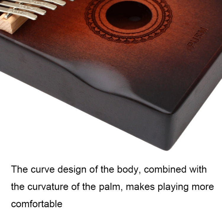 17-tone Radian Design Portable Finger Piano(Sun God)
