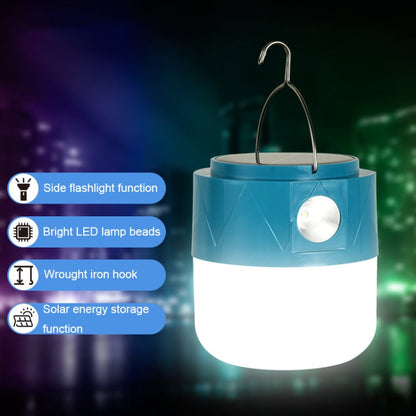 105 Solar Rechargeable LED Bulb Light Camping Light Emergency Light with Flashlight Function(White)