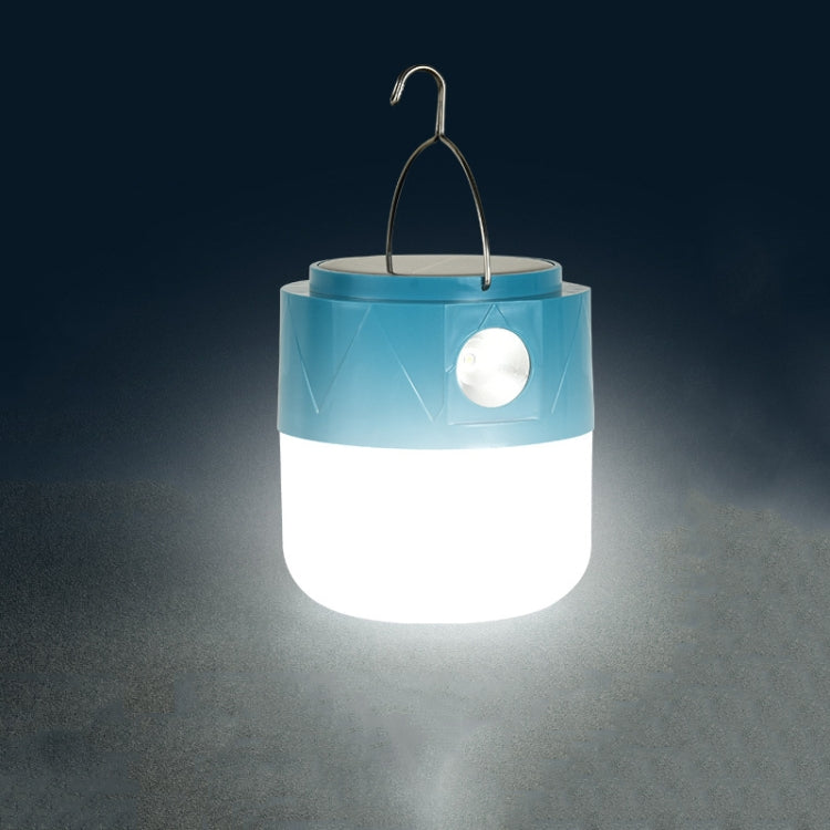 105 Solar Rechargeable LED Bulb Light Camping Light Emergency Light with Flashlight Function(White)