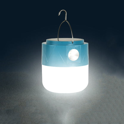 105 Solar Rechargeable LED Bulb Light Camping Light Emergency Light with Flashlight Function(White)
