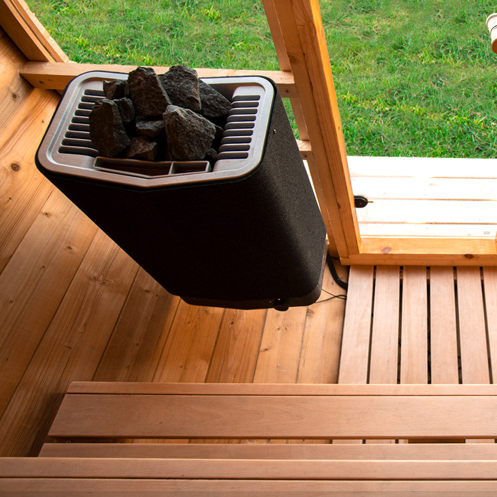 SAUNA EVOLUTION® Luxury Barrel Sauna Serenity Nature Air 3