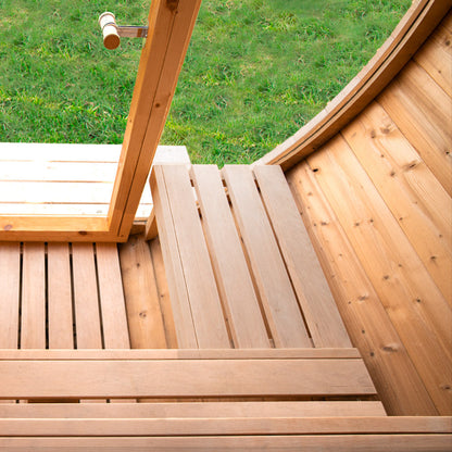 SAUNA EVOLUTION® Luxury Barrel Sauna Serenity Nature Air 3