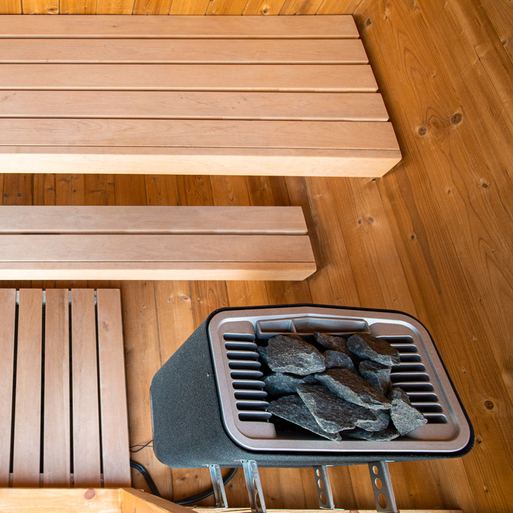SAUNA EVOLUTION® Luxury Barrel Sauna Serenity Nature Air 3