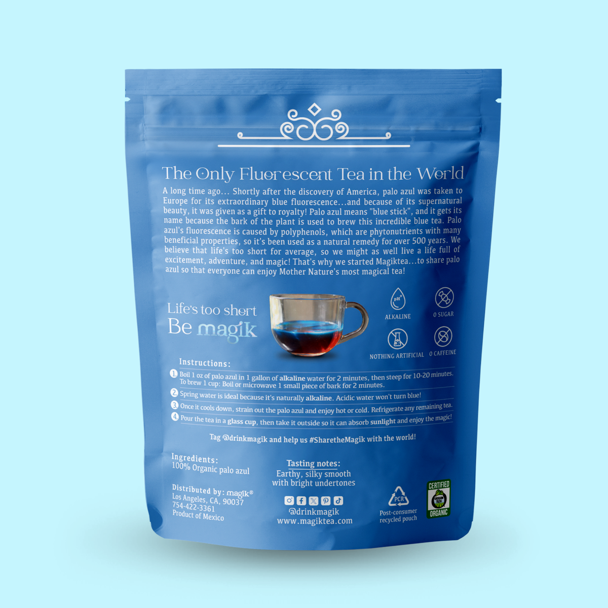 Palo Azul, Loose Tea, 5 oz (75 cups), USDA Organic