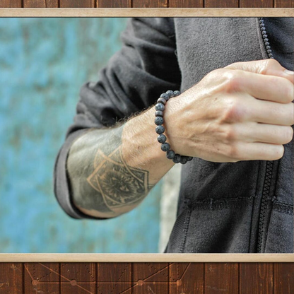 Lava Stone Energy Bracelet | Inner Strength