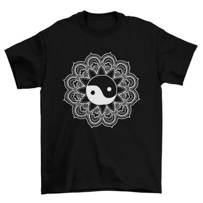 Mandala yin yang t-shirt