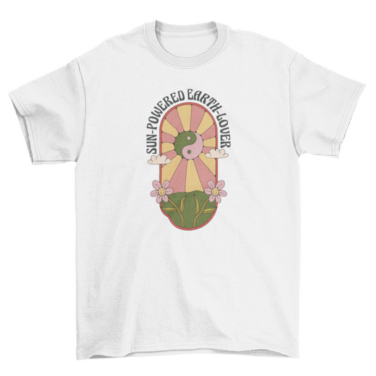 Yin y yang hippie t-shirt