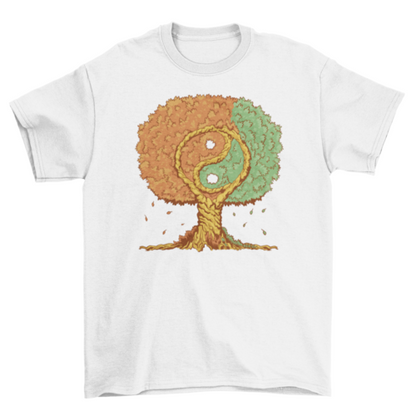 Ying yang tree of life t-shirt