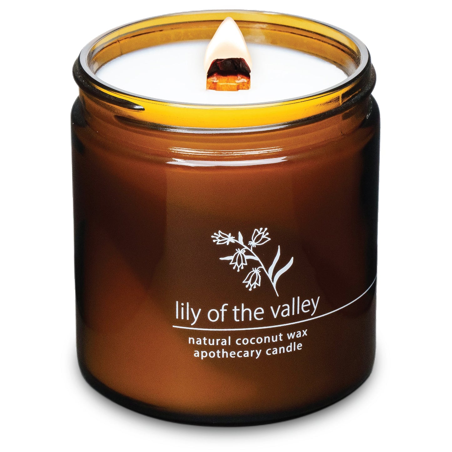 Lily of the Valley | Wood Wick Candle with Natural Coconut Wax