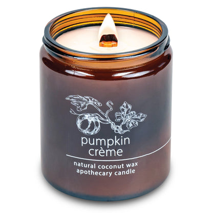 Pumpkin Crème | Wood Wick Candle with Natural Coconut Wax