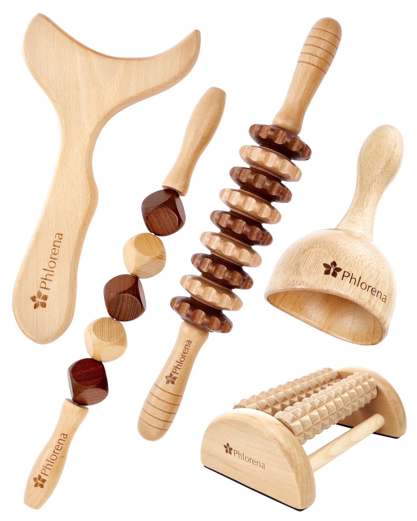 Wood Therapy Massage Tools| Lymphatic Drainage| Cellulite| Maderoterapia Kit