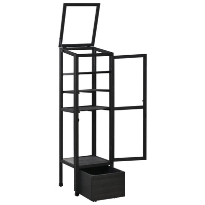 62.4inch Height Wood Garden Greenhouse Balcony Portable Mini Cold