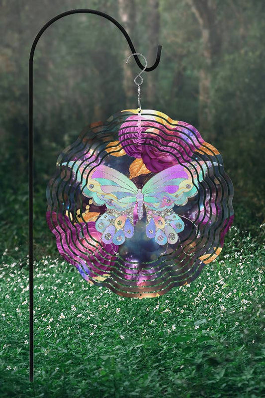 Spring Home Decor Colorful Pastel Butterfly Wind Spinner