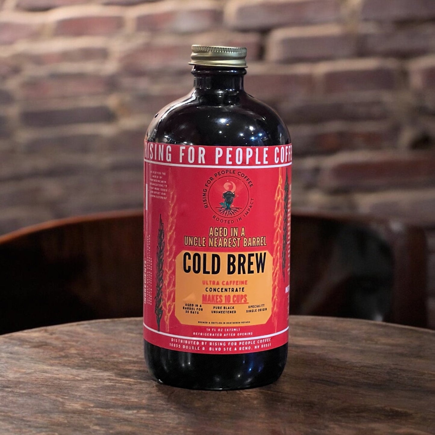 Aged Whiskey Barrel Concentrated Cold Brew Coffee
